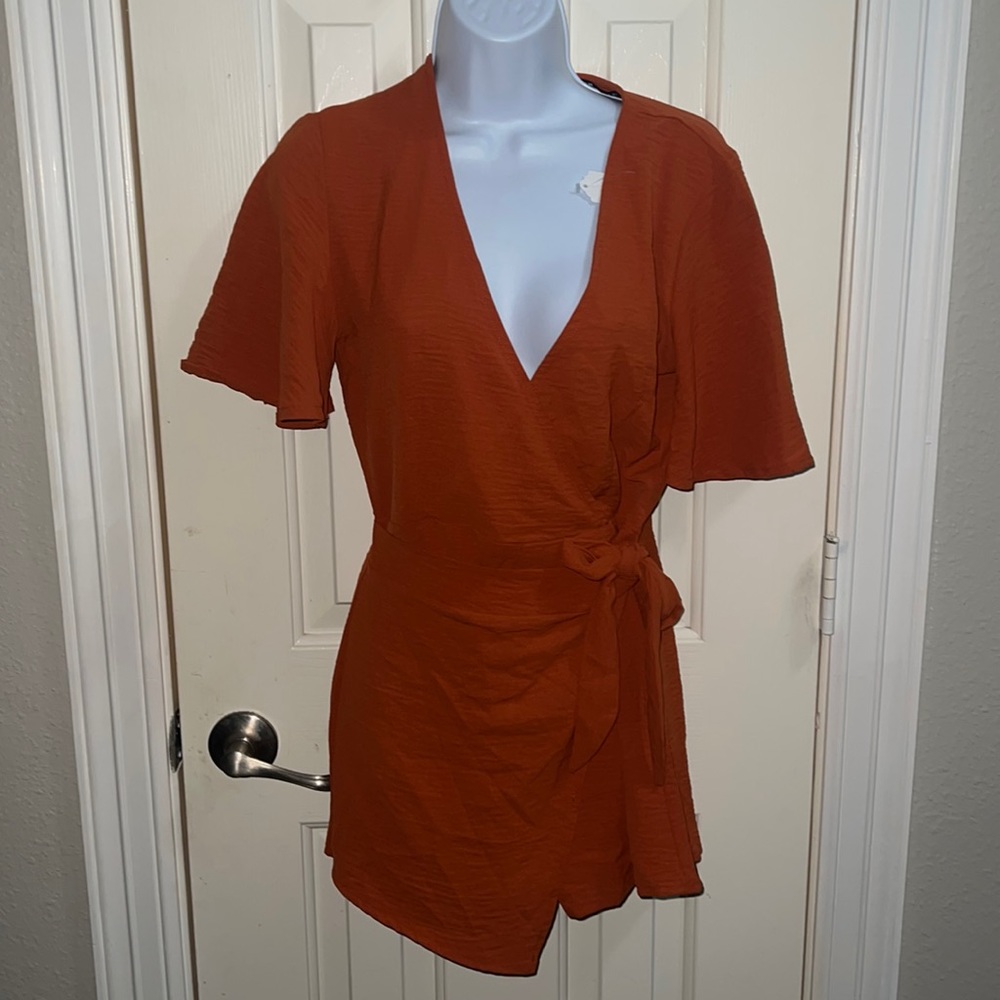 One Piece Wrap Skort, Open Back